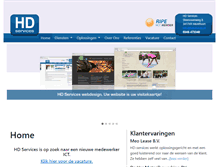 Tablet Screenshot of hdservices.nl